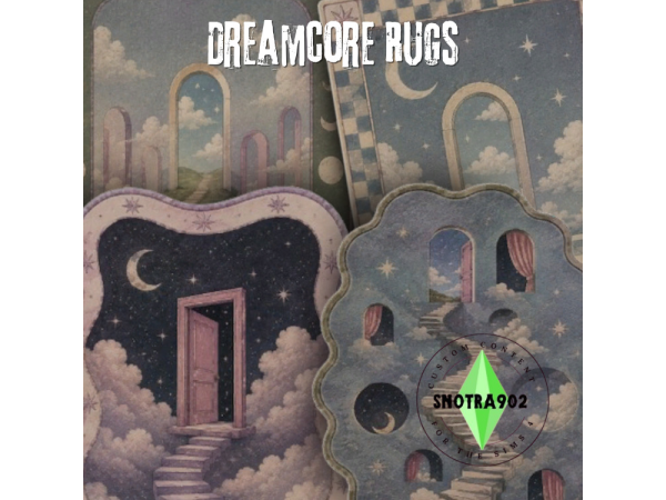 Alpha Dreamcore Rugs by Snotra902 - The Sims 4 Custom Content
