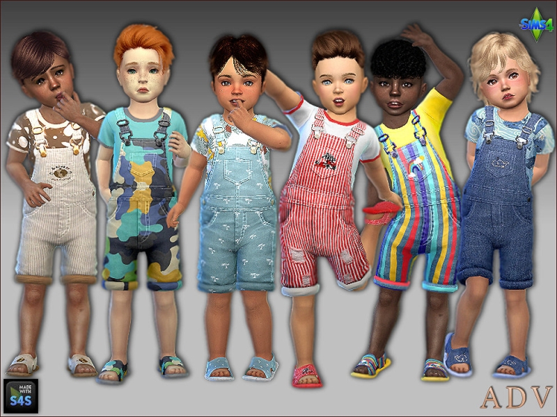 Alpha Summer outfit for todler boys by artedellavita_mabra - The Sims 4 Custom Content