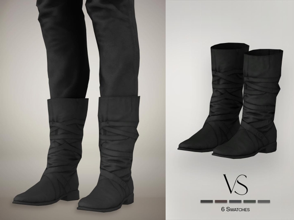 Alpha Khaleesi Outfit 1 Boots - The Sims 4 Custom Content