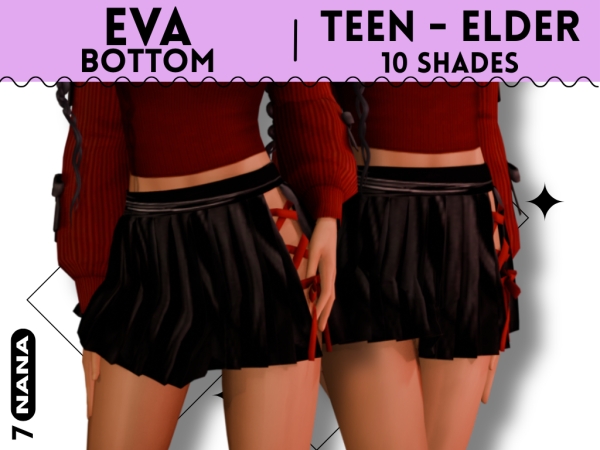 Maxis Match 7NANA (Eva) Bottom for Teen - The Sims 4 Custom Content