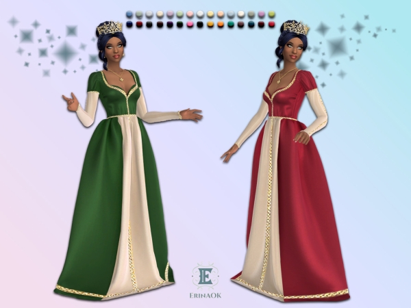 Mix ErinAOK Women's Esmerelda Gown 072926 - The Sims 4 Custom Content