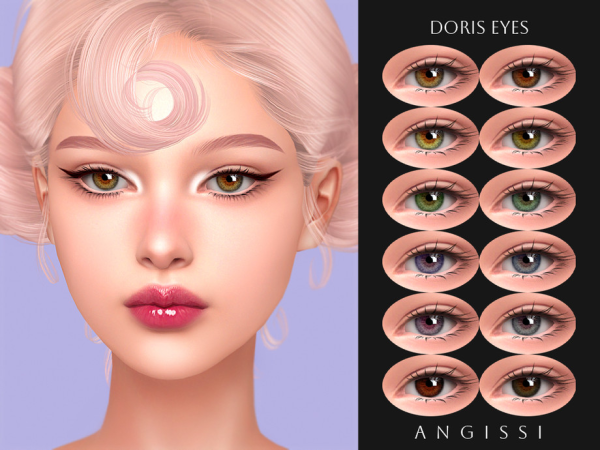 Alpha Doris Eyes by ANGISSI - The Sims 4 Custom Content