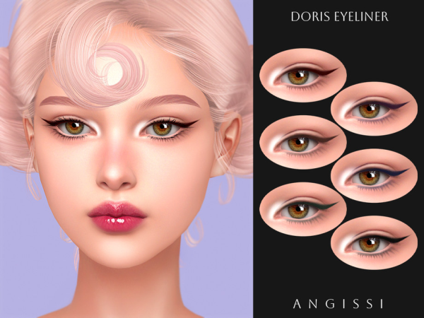 Alpha Doris Eyeliner by thesimsresource - The Sims 4 Custom Content