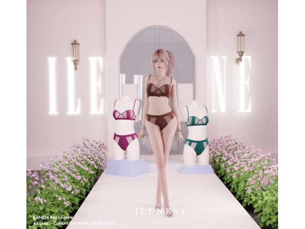 Alpha ILN Rini Lingerie - The Sims 4 Custom Content