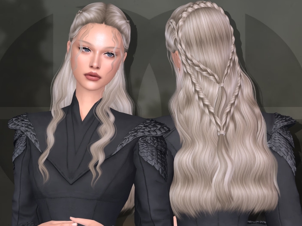 Alpha Viserion Hairstyle - The Sims 4 Custom Content
