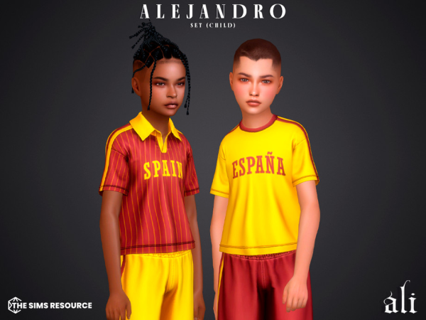 Alpha ALEJANDRO set child by ali1 - The Sims 4 Custom Content