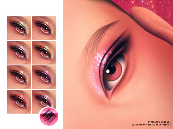 Maxis Match MM Sweet Dreams Eyeshadow V2 by cosimetic - The Sims 4 Custom Content