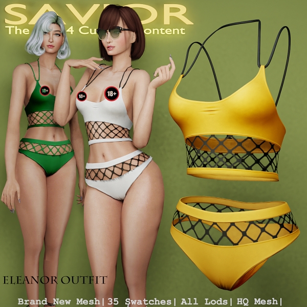 Alpha Svr_Eleanor Leanka Outfit by saviorts4 - The Sims 4 Custom Content