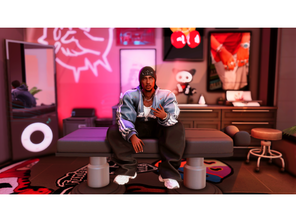 Maxis Match Parker Brown His Tattoo Studio DL by Xureila - The Sims 4 Custom Content