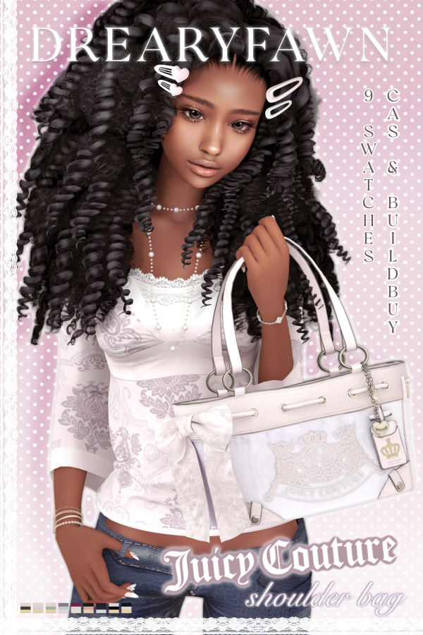Mix juicy couture shoulder bag by simsfinds - The Sims 4 Custom Content
