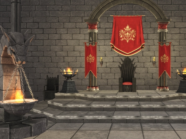 Alpha Dragon Throne Room Part I - The Sims 4 Custom Content