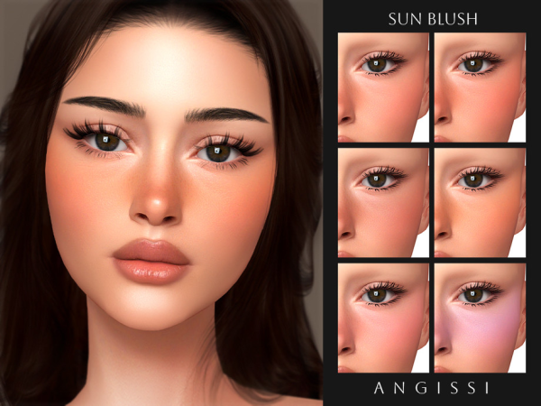 Alpha Sun Blush by ANGISSI - The Sims 4 Custom Content