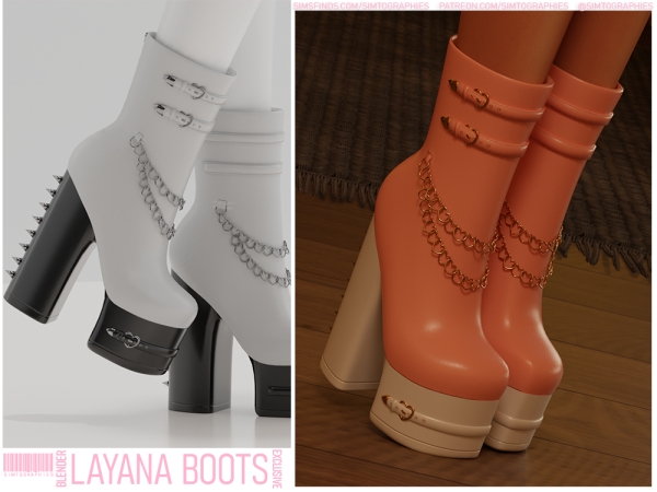 Alpha Layana Boots - The Sims 4 Custom Content