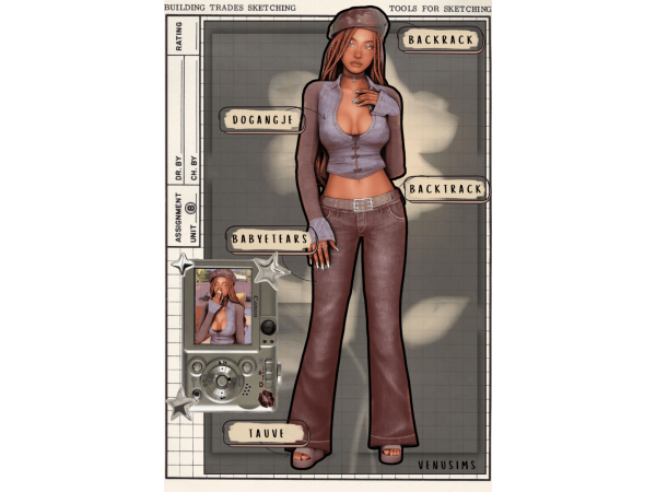 Mix cherise lookbook pt1 by venvsims - The Sims 4 Custom Content