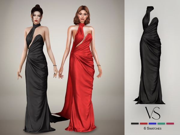 Alpha Teyana Dress - The Sims 4 Custom Content