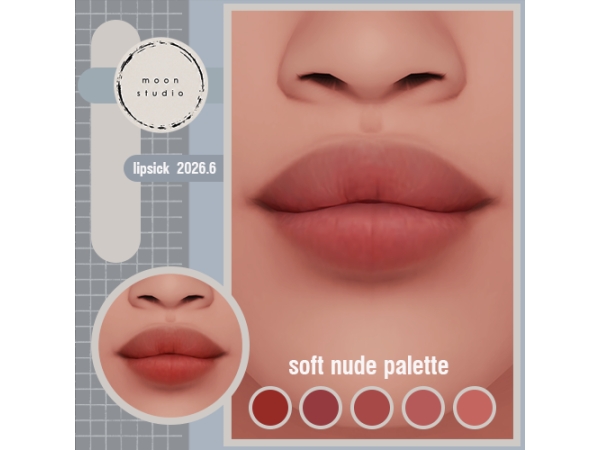Mix Soft Nude Lipstick - The Sims 4 Custom Content