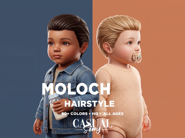 Alpha MOLOCH HAIRSTYLE INFANTS LOW VOLUME - The Sims 4 Custom Content