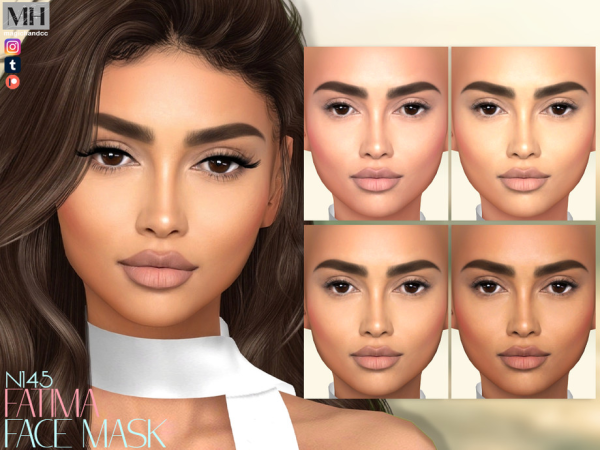 Alpha Fatima Face Mask - The Sims 4 Custom Content