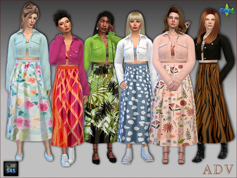 Alpha Outfits for adults by artedellavita_mabra - The Sims 4 Custom Content