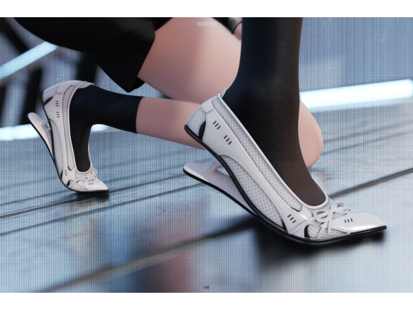Alpha Sneaker Heels by mirosims2020 - The Sims 4 Custom Content