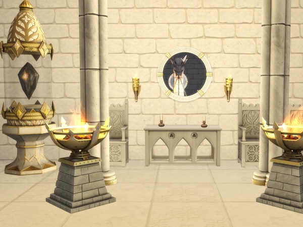 Alpha Dragon Throne Room Part II - The Sims 4 Custom Content