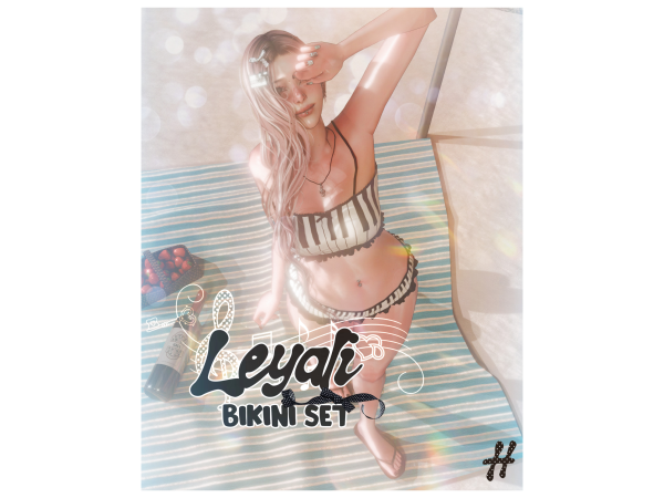Mix heartquake leyali bikini set - The Sims 4 Custom Content