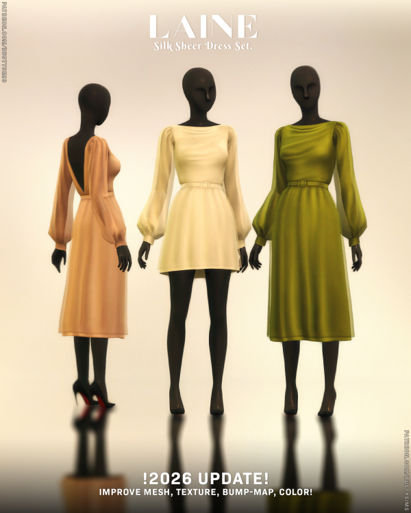 Maxis Match Laine See Thru Dress by simsfinds - The Sims 4 Custom Content