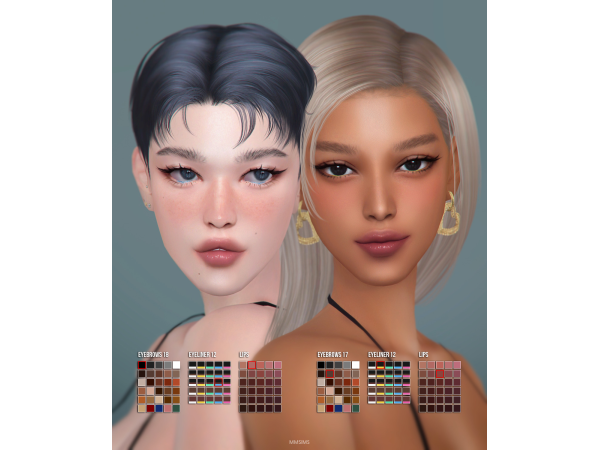 Alpha MMSIMS 2026 August Makeup Set by mmsims - The Sims 4 Custom Content