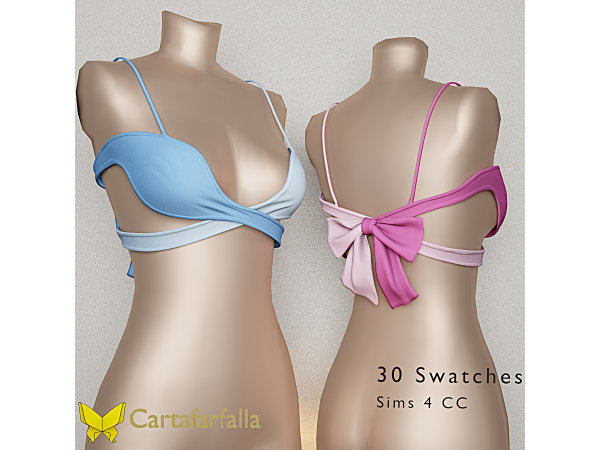 Alpha Cartafarfalla Luméa Top - The Sims 4 Custom Content