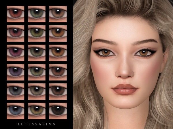 Alpha Milena Eye Lenses by Lutessasims - The Sims 4 Custom Content