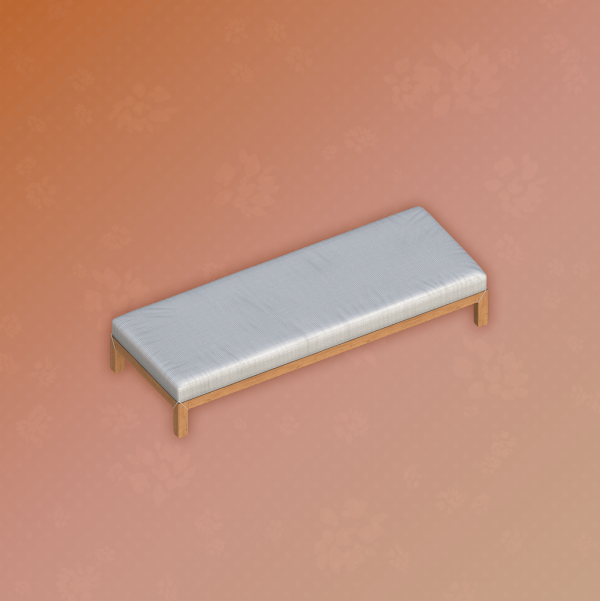 Mix Calm Splash Ottoman by arwenkaboom - The Sims 4 Custom Content