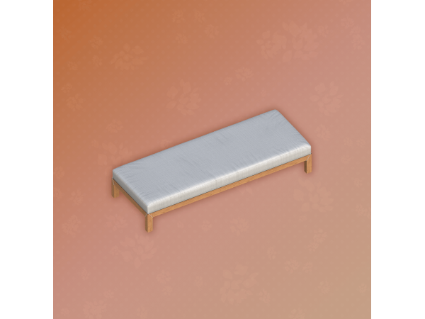 Mix Calm Splash Ottoman - The Sims 4 Custom Content