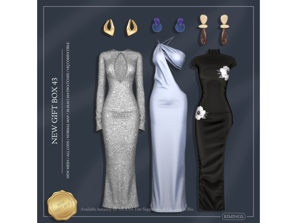 Alpha NEW GIFT BOX 43 by RIMINGs - The Sims 4 Custom Content