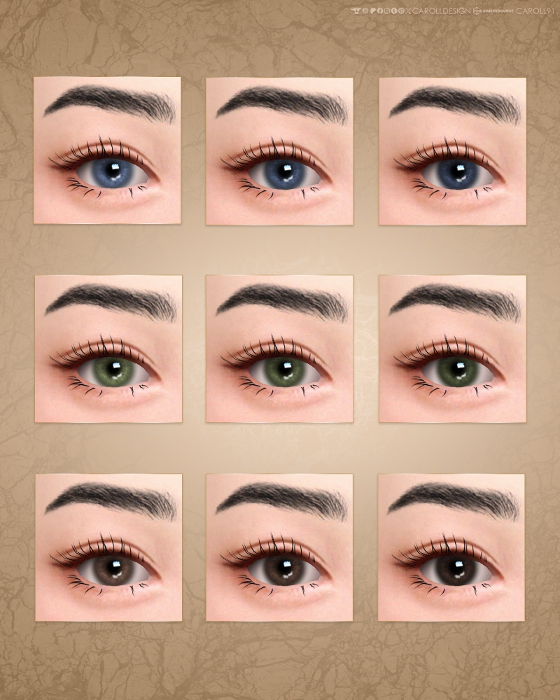 Alpha Eyes 139 HQ by carolldesign - The Sims 4 Custom Content
