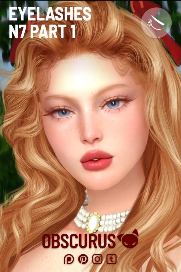 Alpha 3D EYELASHES N7 PART 1 sims by simsfinds - The Sims 4 Custom Content