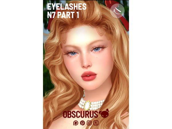 Alpha 3D EYELASHES N7 PART 1 sims by obscurus - The Sims 4 Custom Content