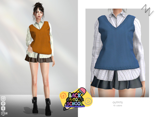 Alpha OUTFITS by ZNsims - The Sims 4 Custom Content