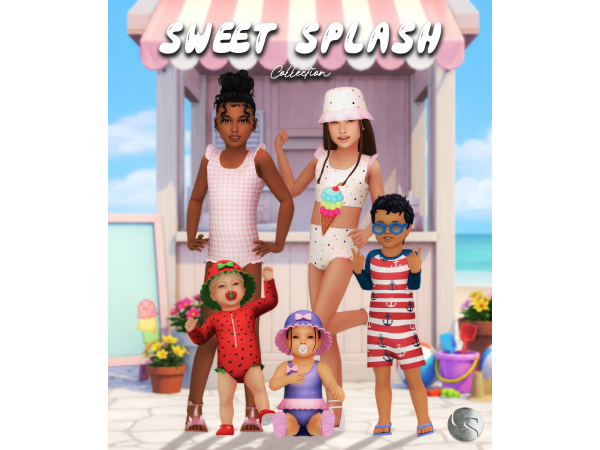 Maxis Match CAMUFLAJE Sweet Splash Collection Teaser - The Sims 4 Custom Content