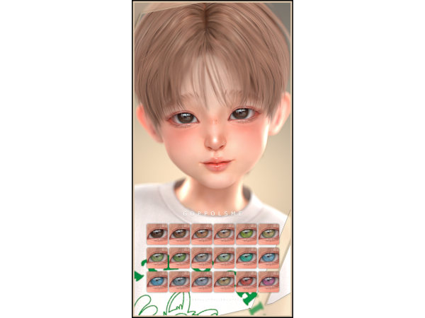 Alpha GPME GOLD EYES DEFAULT C4 by goppolsme - The Sims 4 Custom Content