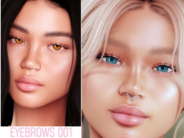 Mix Eyebrows 001 - The Sims 4 Custom Content