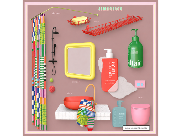 Alpha Pop bath by Sims41ife - The Sims 4 Custom Content