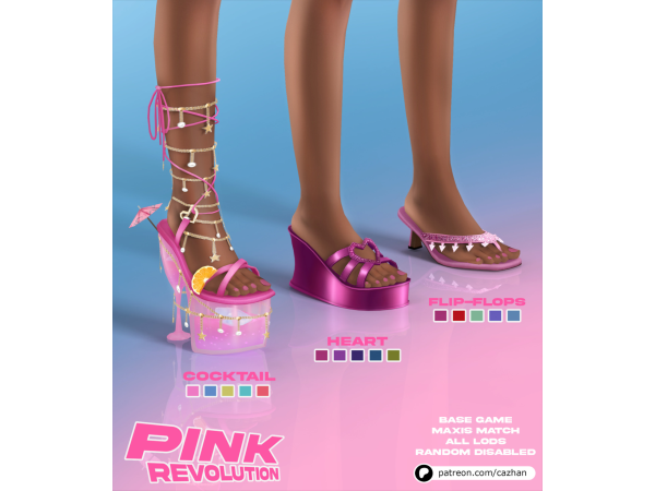 Maxis Match [pink revolution] by cazhan - The Sims 4 Custom Content