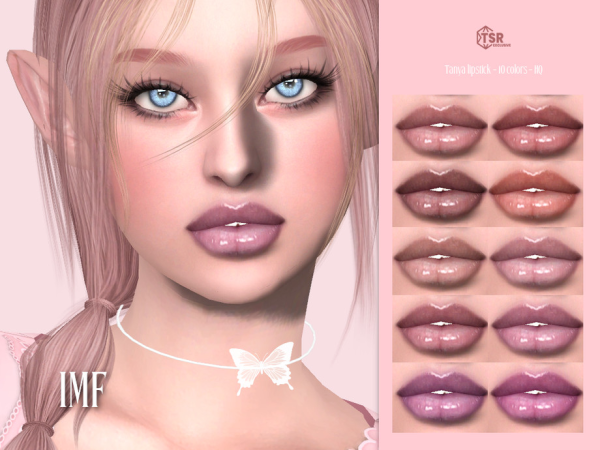 Alpha IMF Tanya Lipstick by IzzieMcFire - The Sims 4 Custom Content