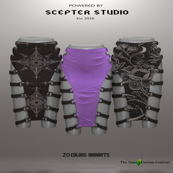 Alpha Sadie Skirts by scepterstudio - The Sims 4 Custom Content