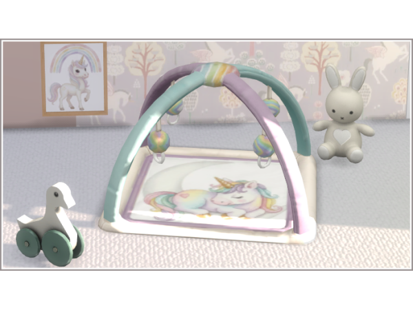 Sims 4 Mix Berçário CC: Moonshadow Baby Playmat
