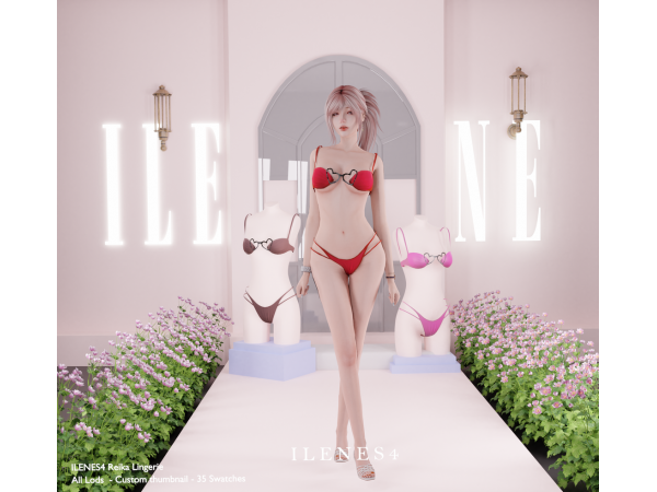 Alpha ILN Reika Lingerie - The Sims 4 Custom Content