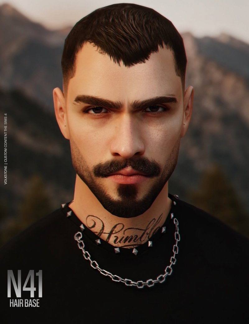 Alpha HAIR BASE N41 (FREE) by volkstonesims - The Sims 4 Custom Content