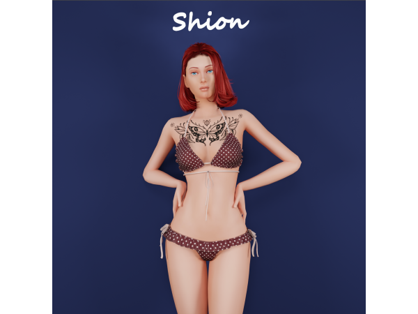 Alpha Shion Lara Bikini Set - The Sims 4 Custom Content