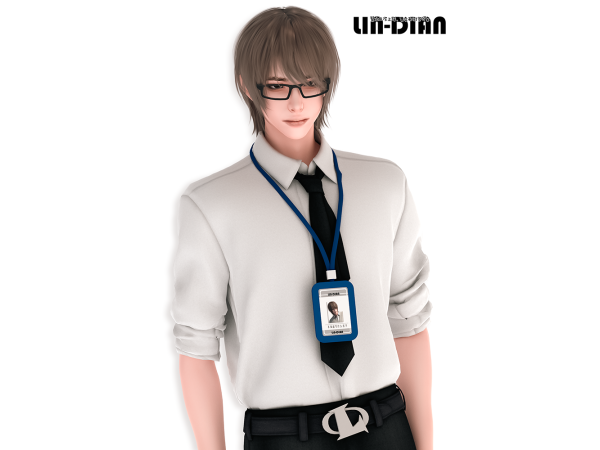 Sims 4 Alpha Relojes para Hombres CC: LIN-DIAN Men's suits and neck badges