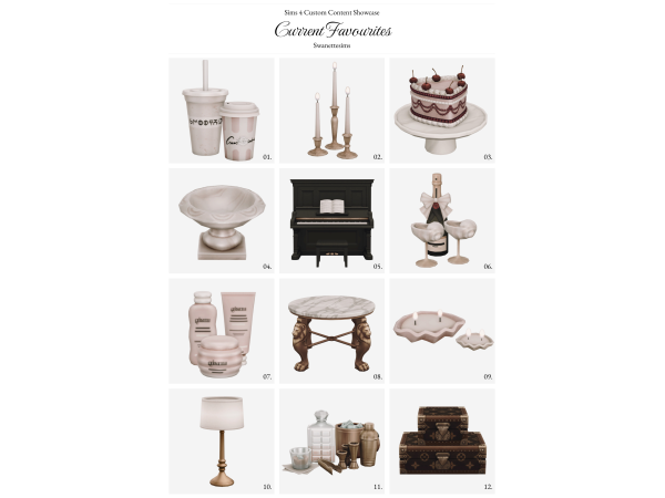 Maxis Match Current Favourites by swanettesims - The Sims 4 Custom Content